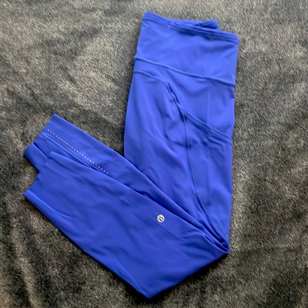 Lululemon leggings. Size 10. The color is purpleish blue color. Great condition.
